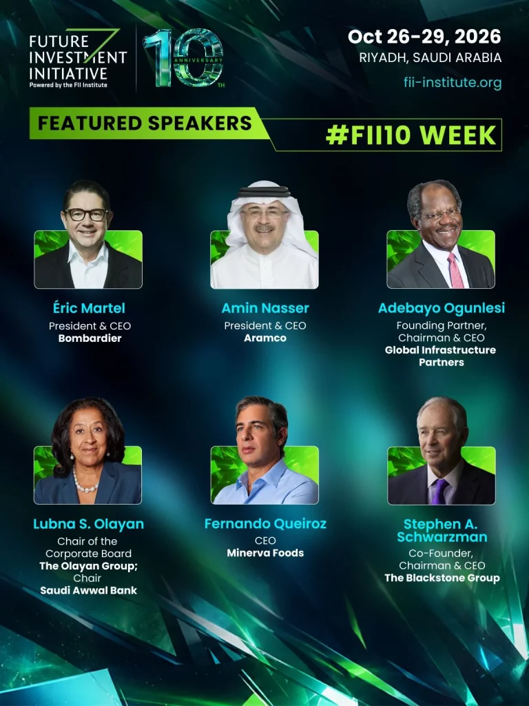 FII 10th Edition 2026 featured speakers 4