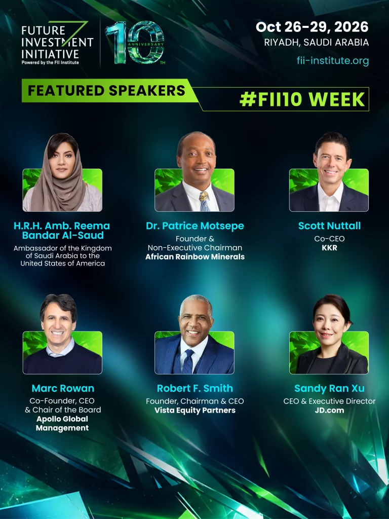 FII 10th Edition 2026 featured speakers 5