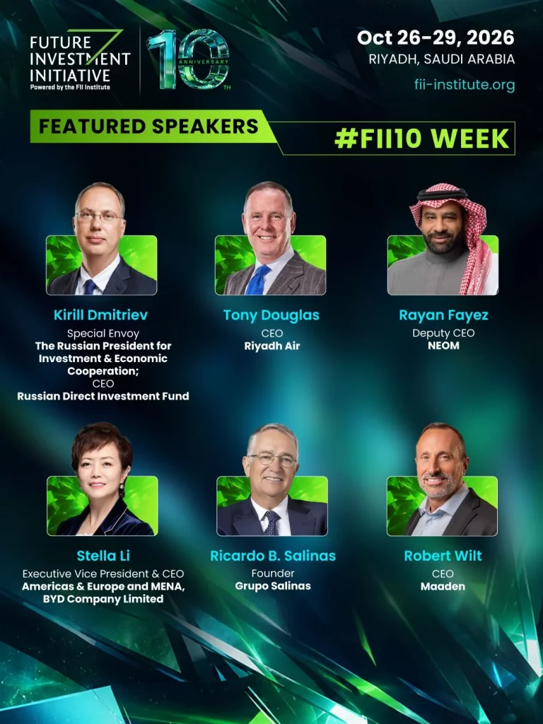 FII 10th Edition 2026 featured speakers 8