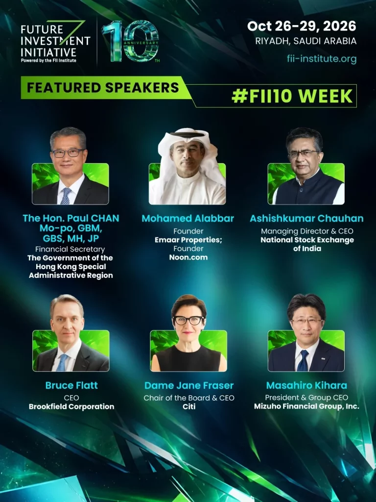 FII 10th Edition 2026 featured speakers 6