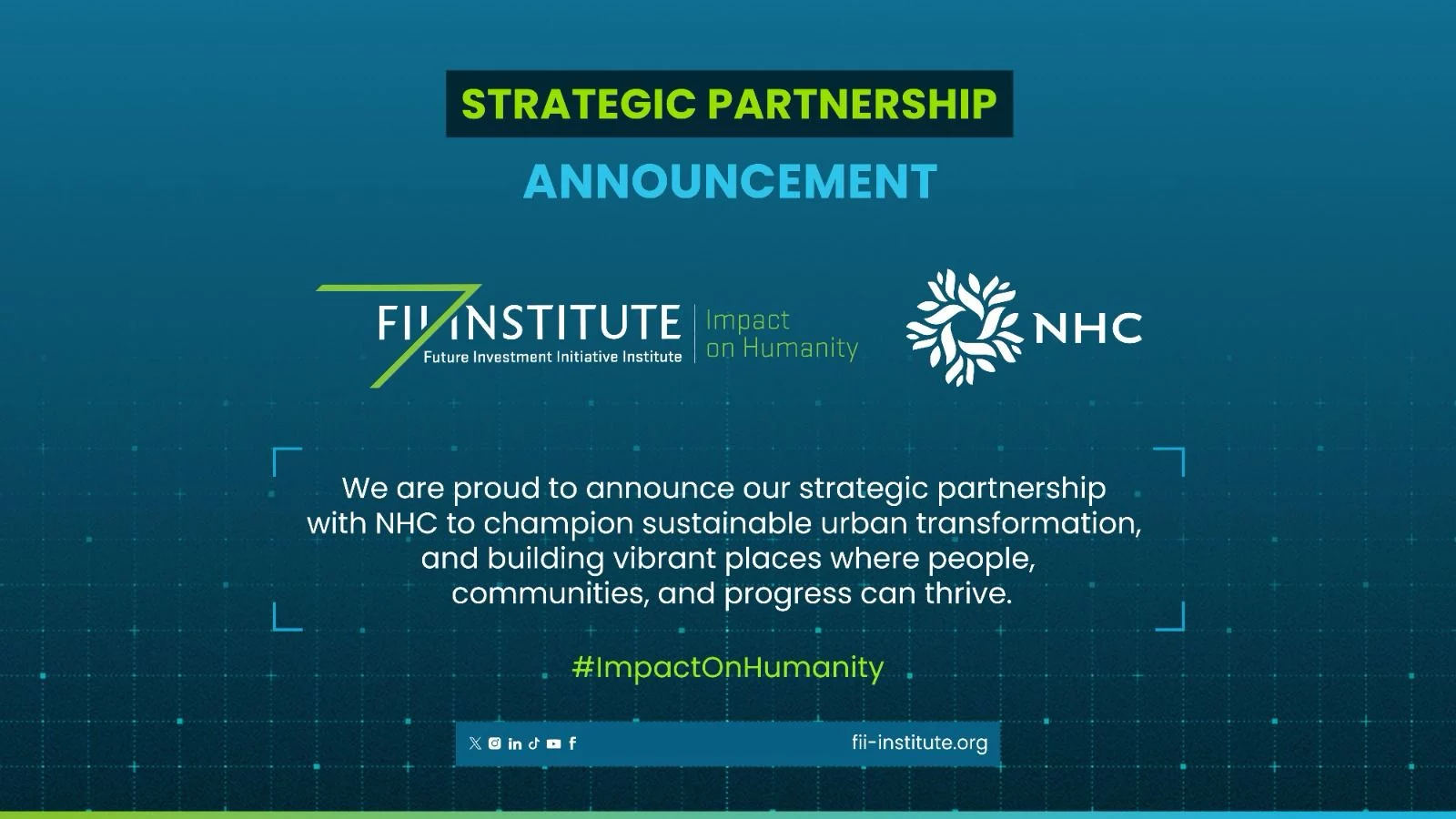 Official image for Future Investment Initiative and NHC collaboration